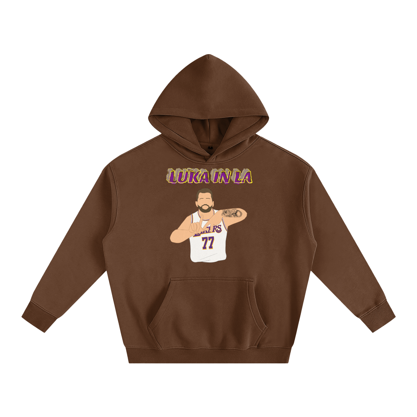 LA Luka- Oversize Fleeced Hoodie