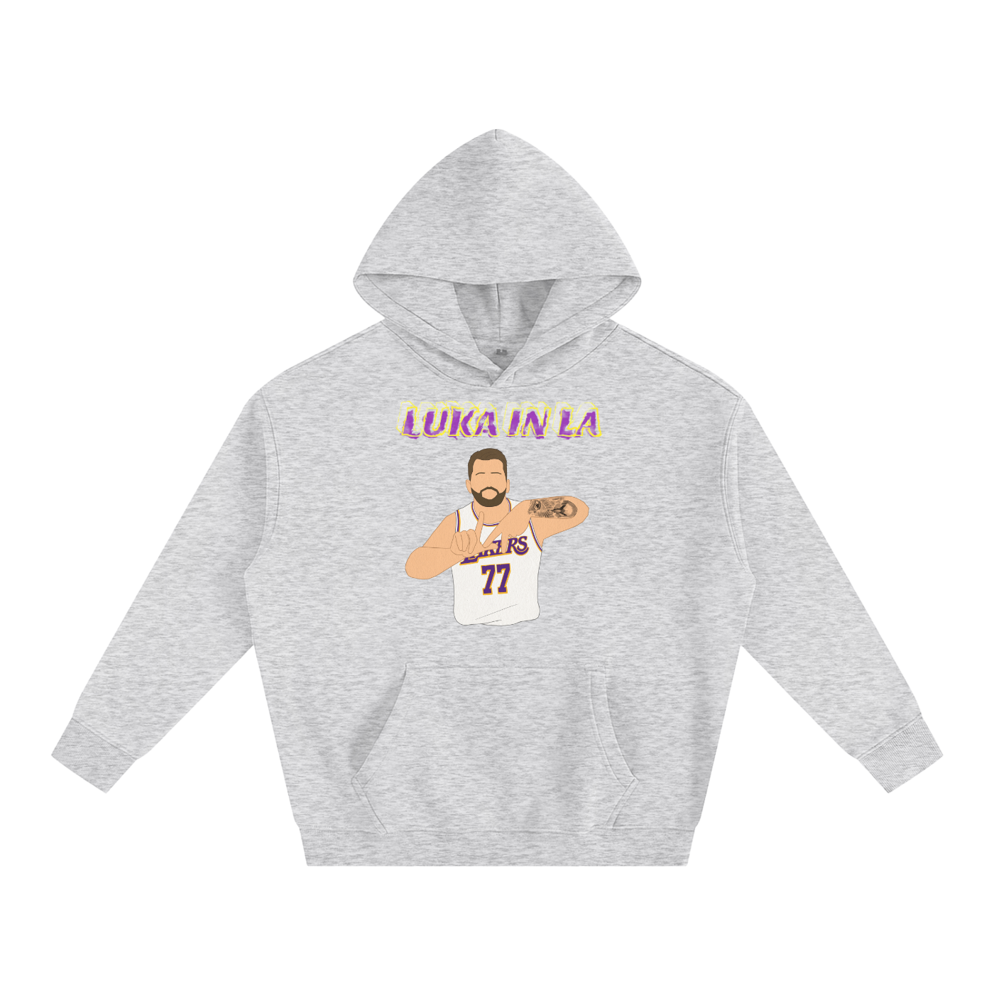 LA Luka- Oversize Fleeced Hoodie