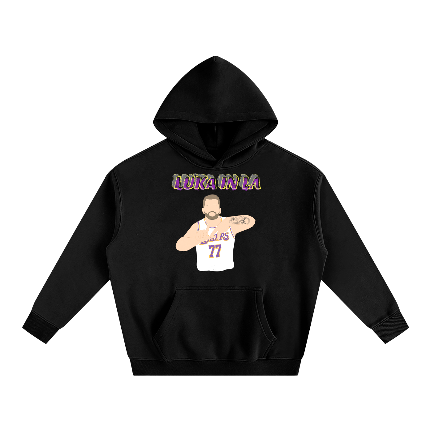 LA Luka- Oversize Fleeced Hoodie