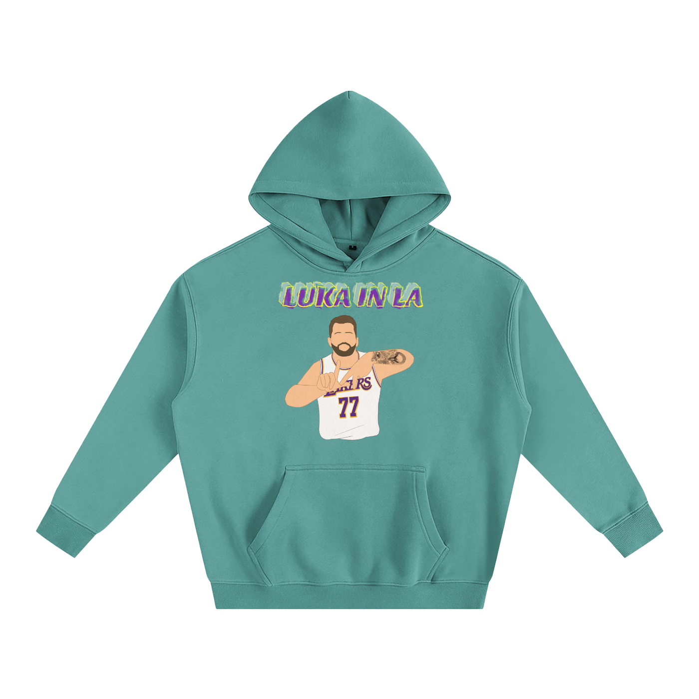 LA Luka- Oversize Fleeced Hoodie