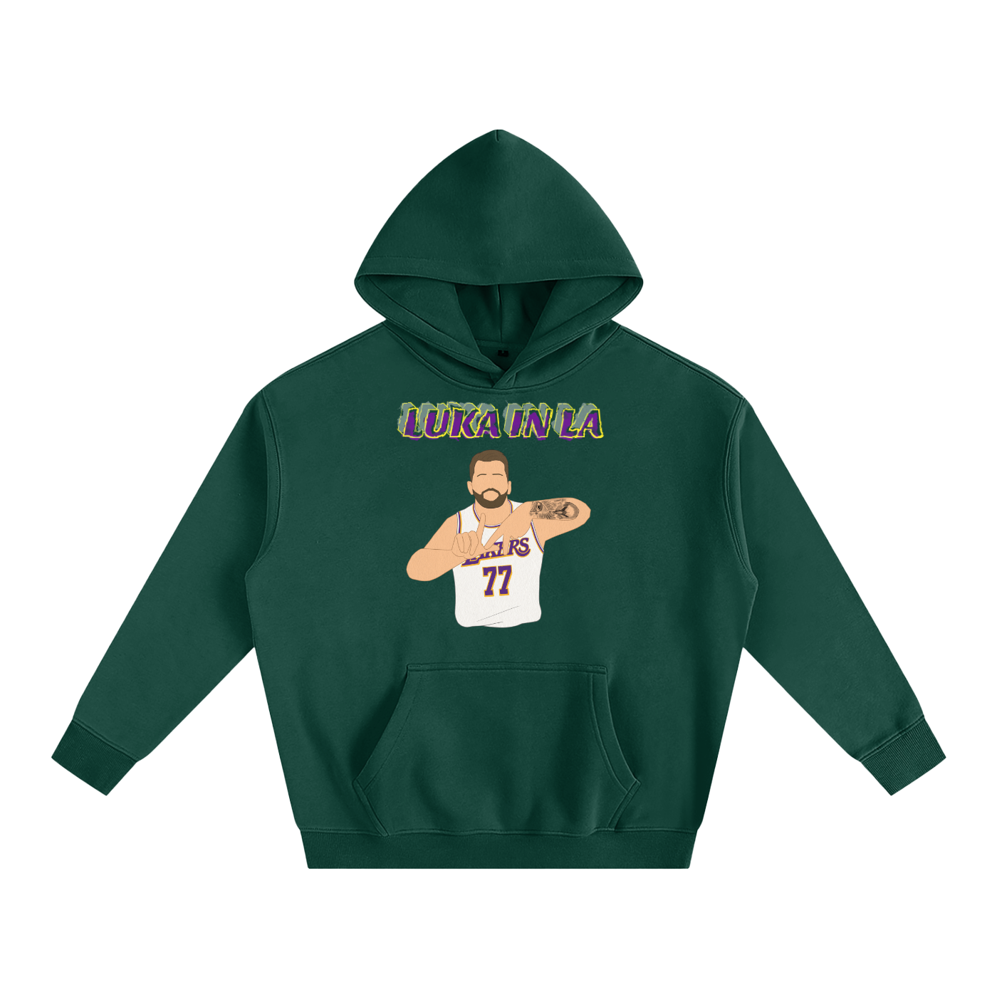 LA Luka- Oversize Fleeced Hoodie