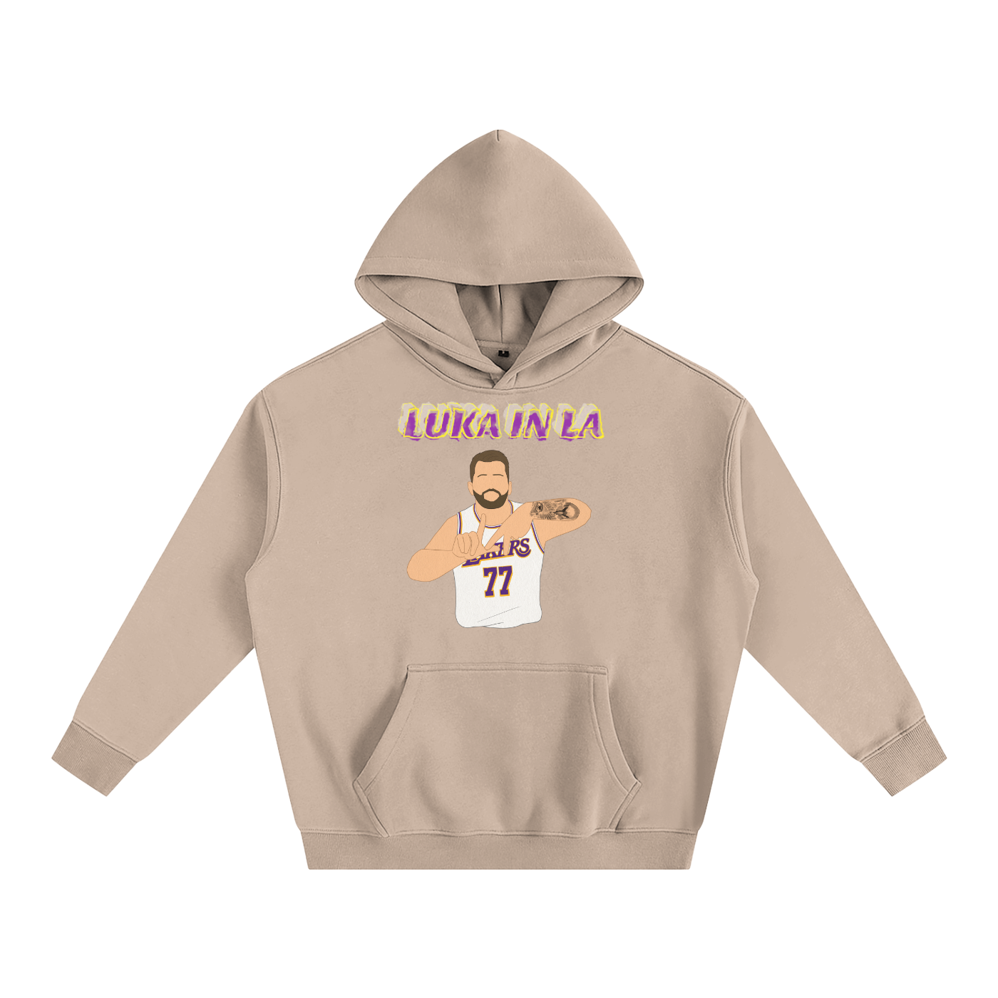 LA Luka- Oversize Fleeced Hoodie