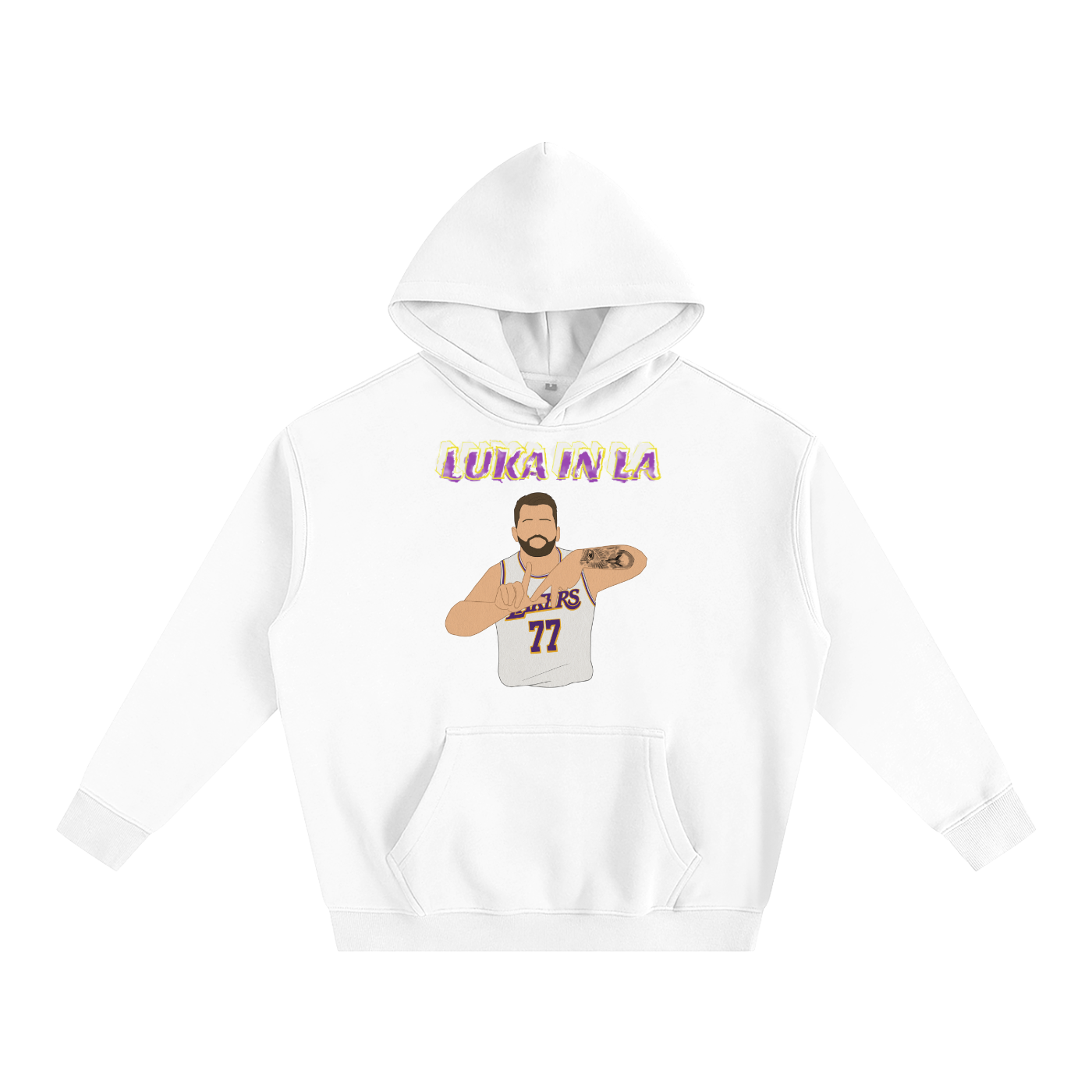 LA Luka- Oversize Fleeced Hoodie
