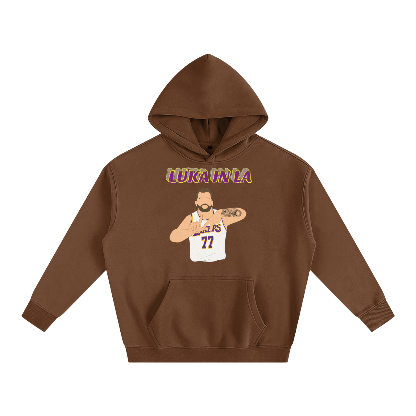 LA Luka- Oversize Fleeced Hoodie
