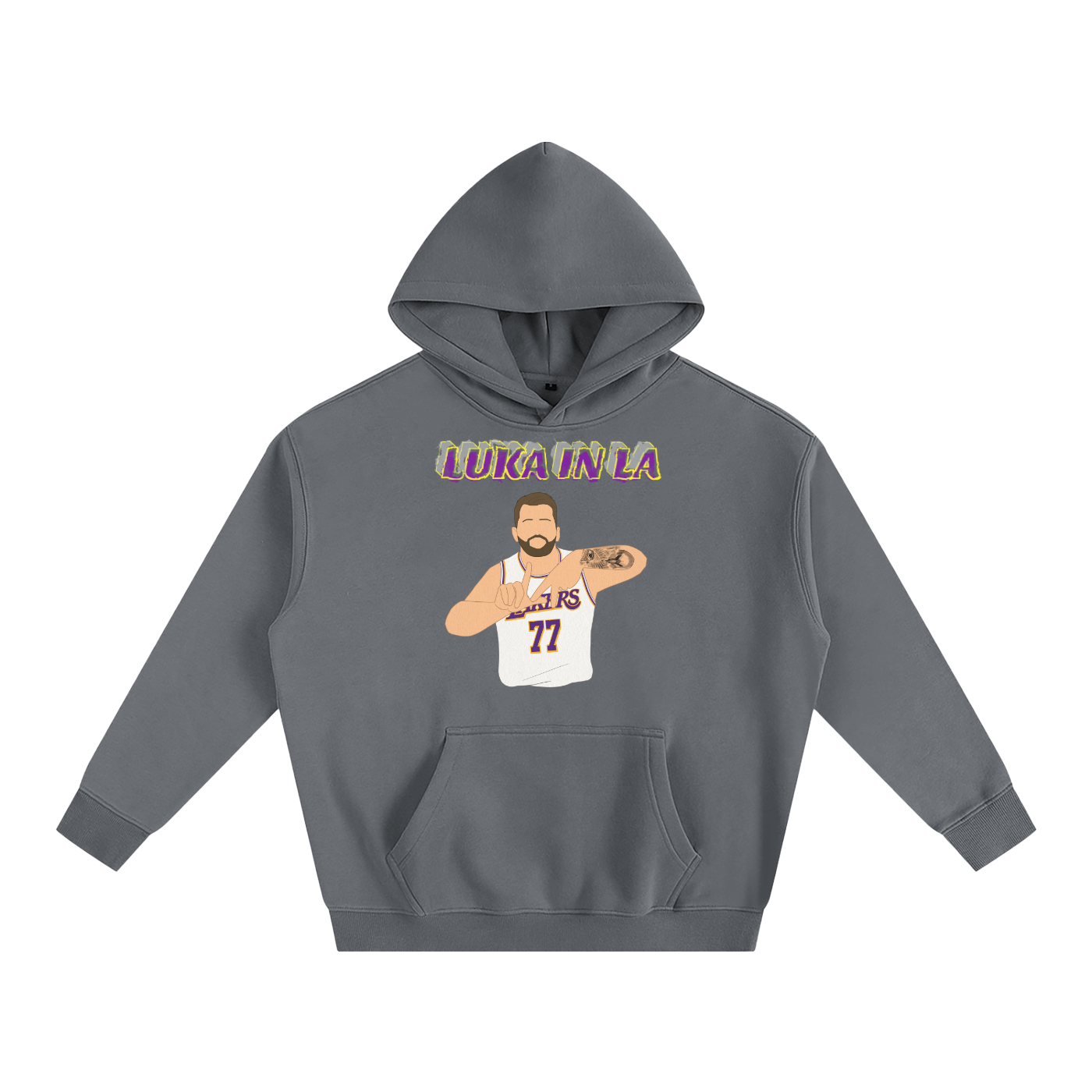 LA Luka- Oversize Fleeced Hoodie