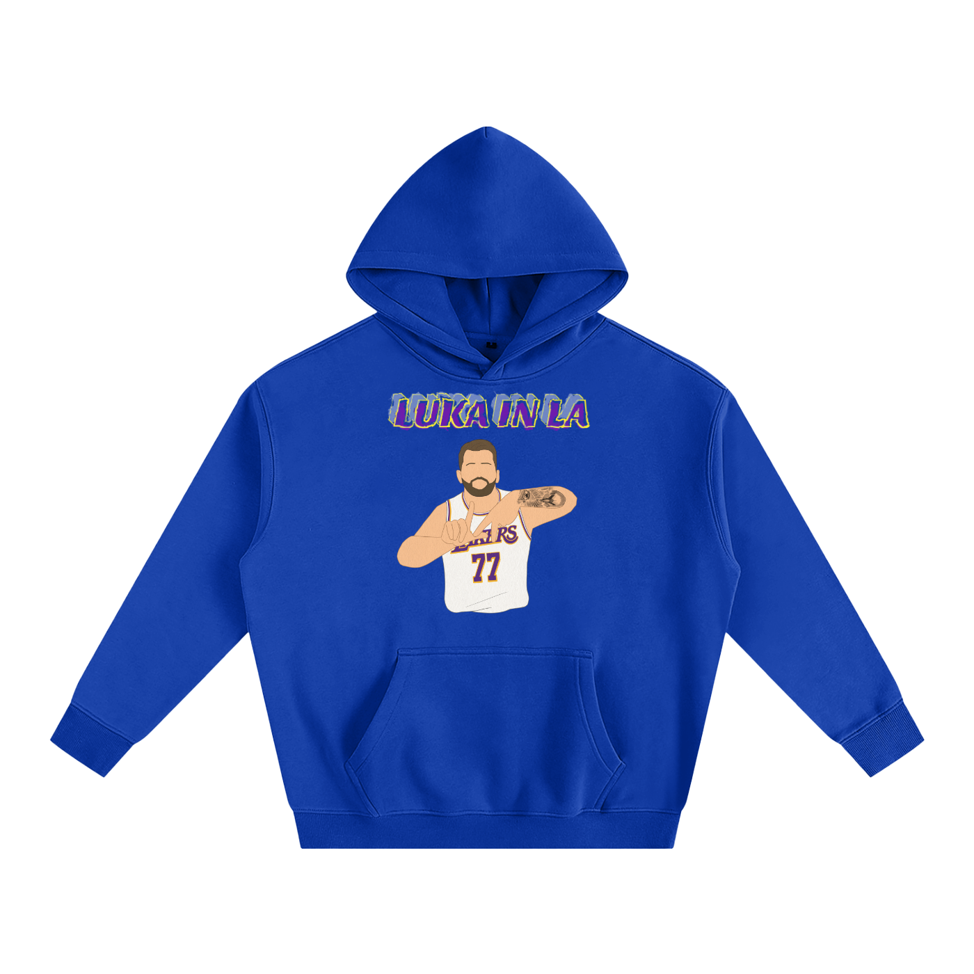 LA Luka- Oversize Fleeced Hoodie