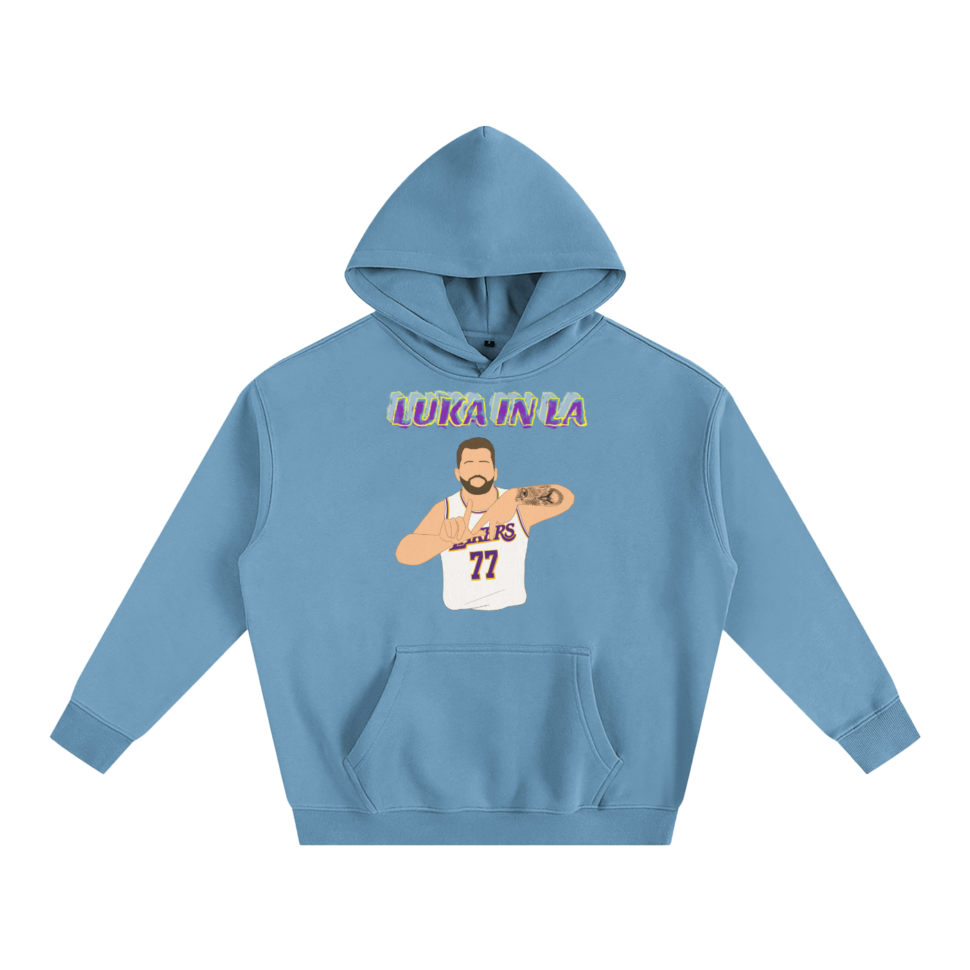 LA Luka- Oversize Fleeced Hoodie