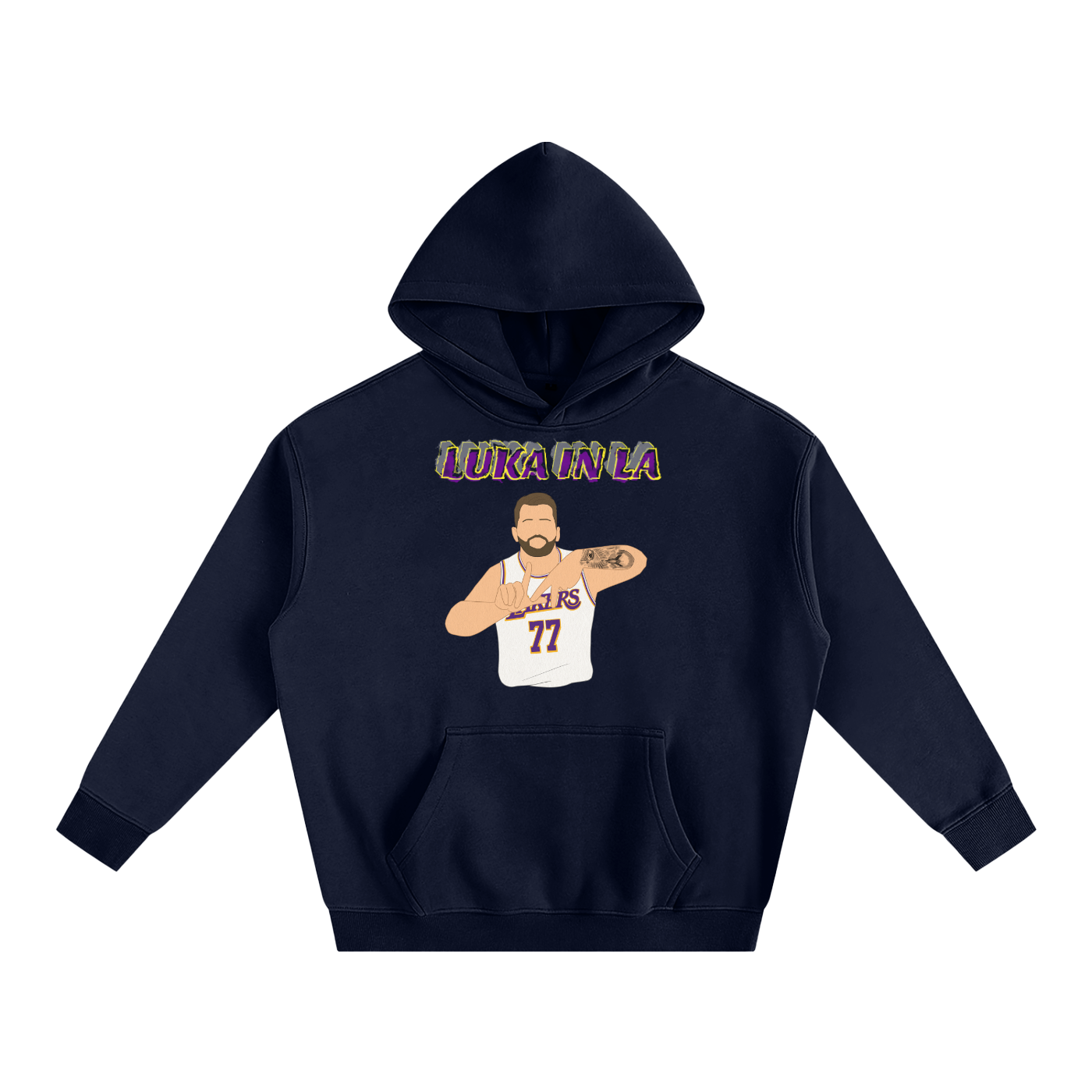 LA Luka- Oversize Fleeced Hoodie