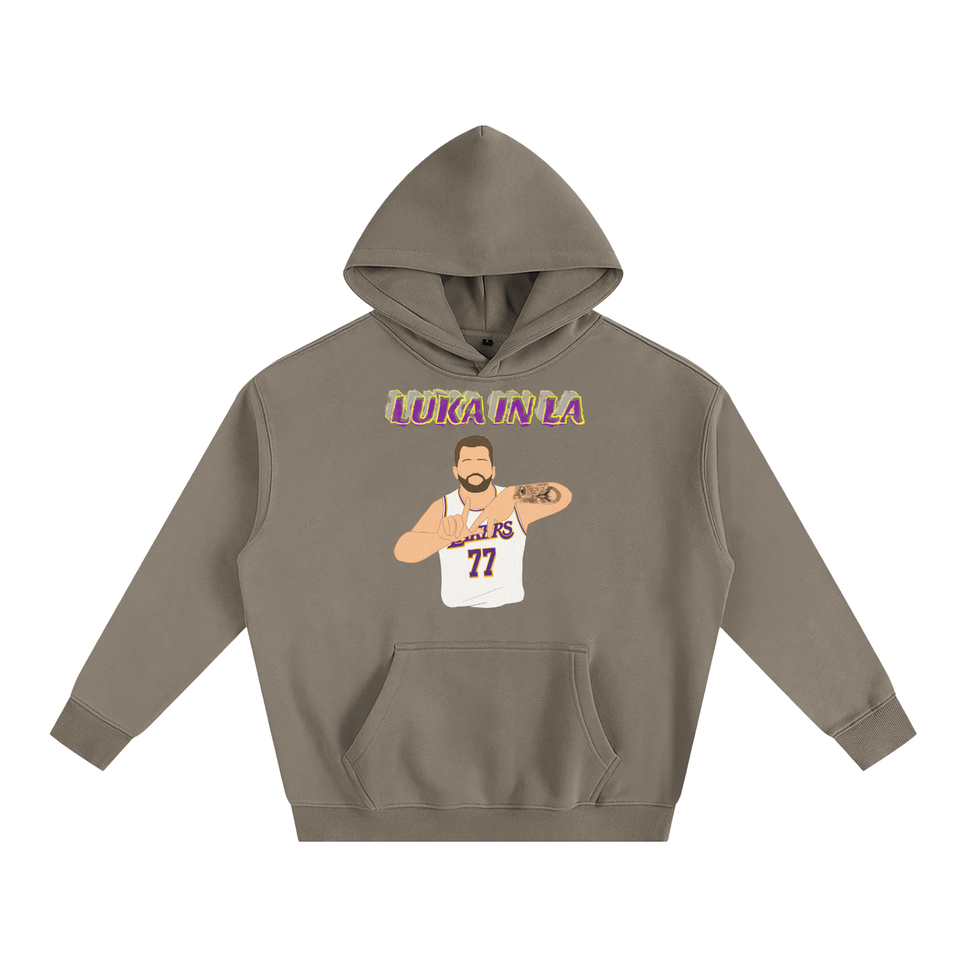 LA Luka- Oversize Fleeced Hoodie