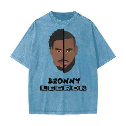 Bronny & LeBron Vintage T-Shirt
