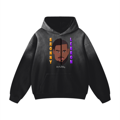 Bronny & LeBron - Wash Oversized Hoodie