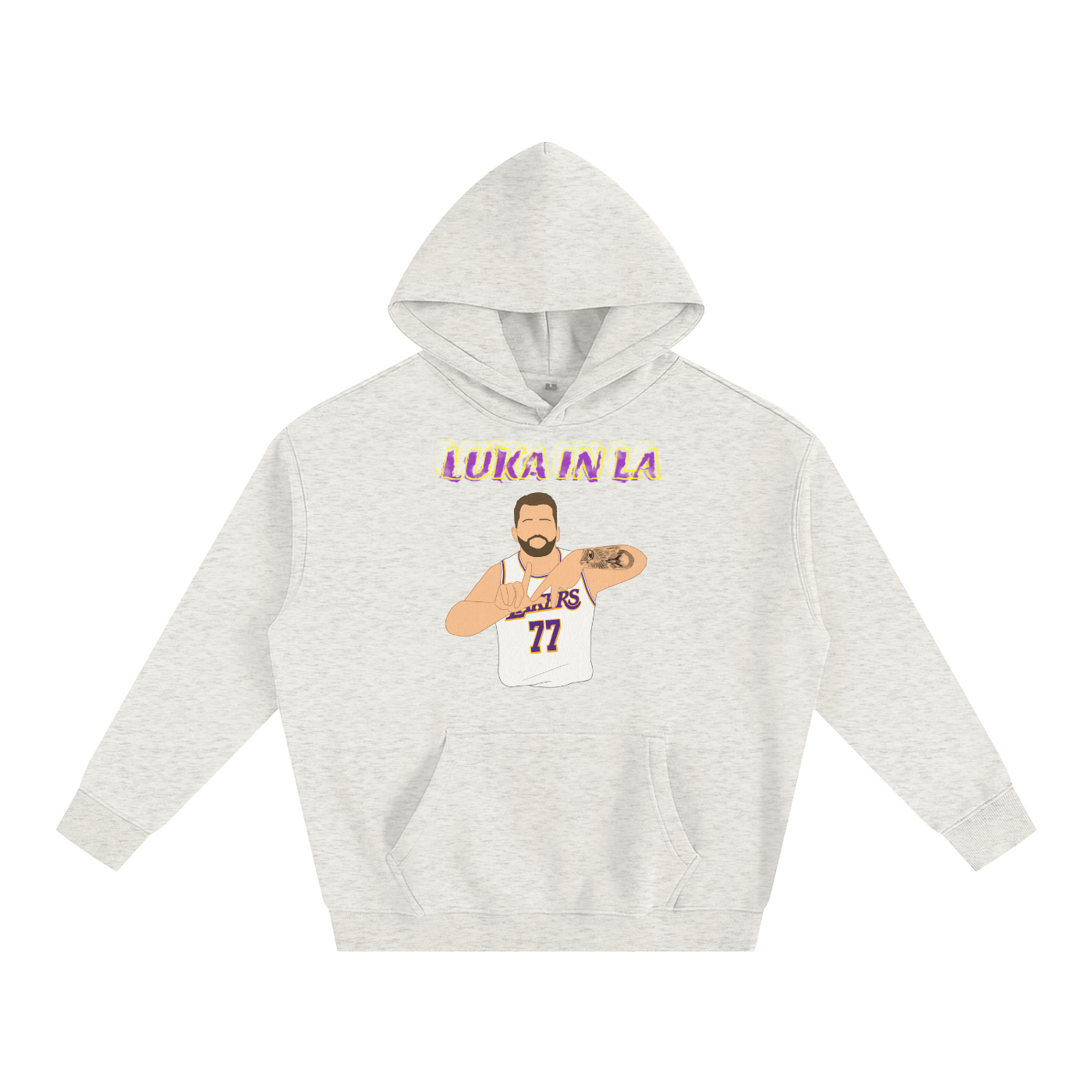 LA Luka- Oversize Fleeced Hoodie