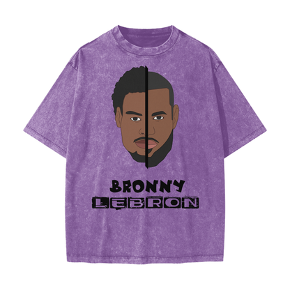 Bronny & LeBron Vintage T-Shirt